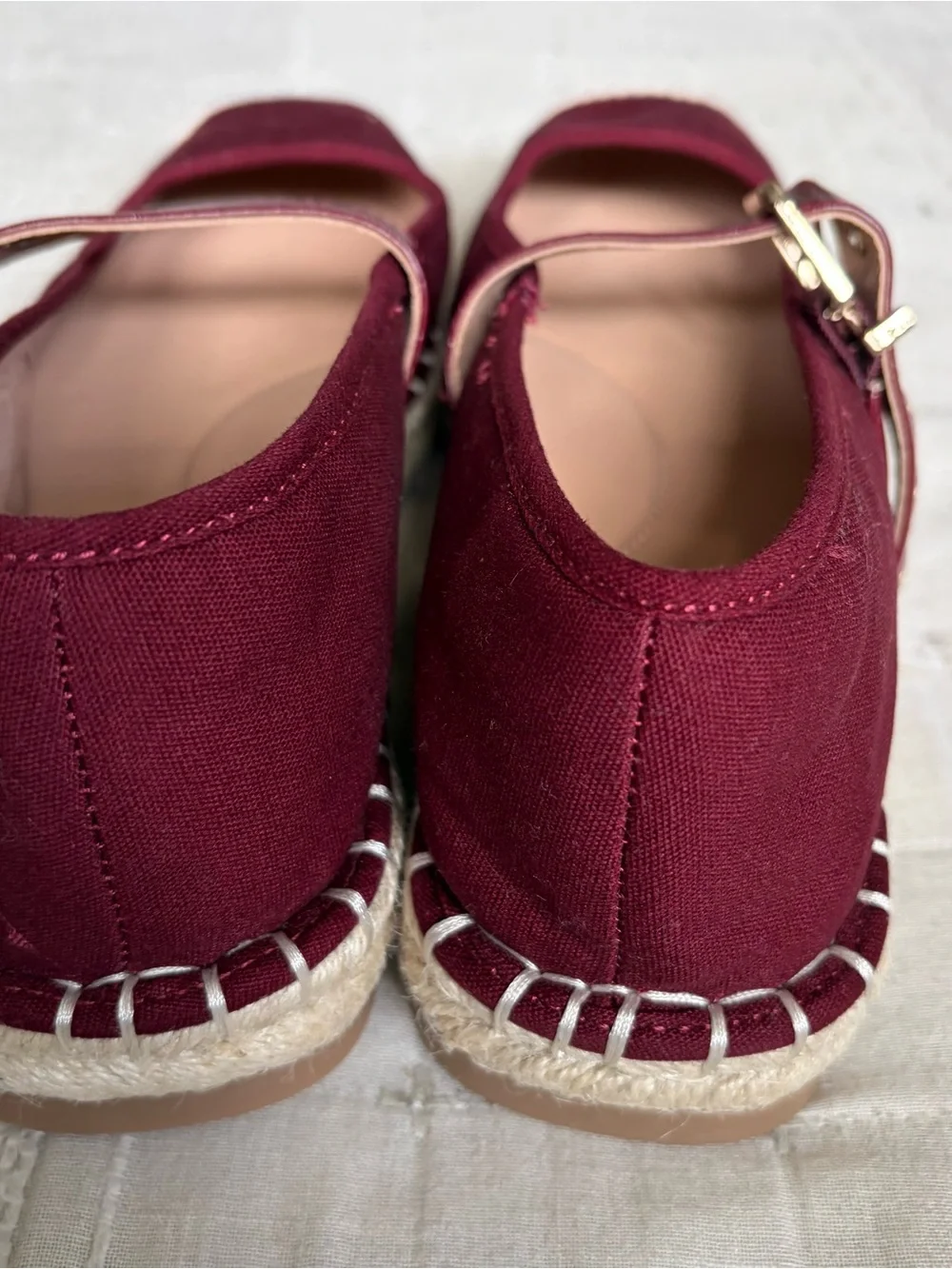 Times and tru  Women's Burgundy Mary Jane Espadrille size 8